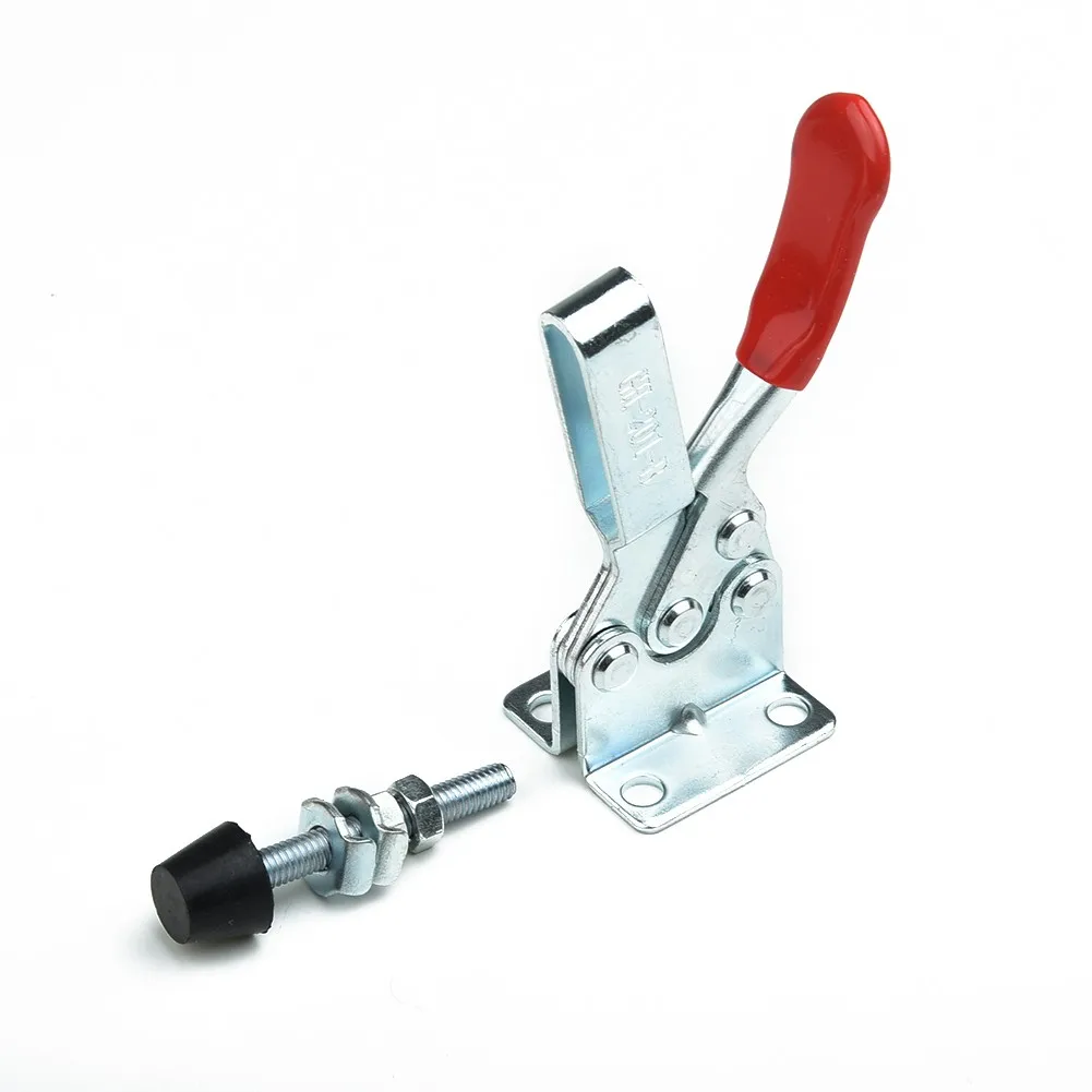 Description Picture 6 of item4PCS GH-201B Toggle Clamp 100kg Quick Release Horizontal Clamps Locking Lever Fastener Hand Tool Woodworking Clip