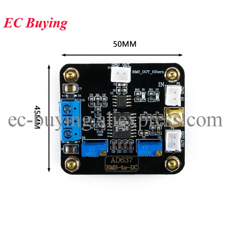 AD637 RMS Detektor Modul Spitze Spannung Erkennung AC Signal Datenerfassung Filter Funktion Board AD8015 Integrierte Transimpedan – Detail 7