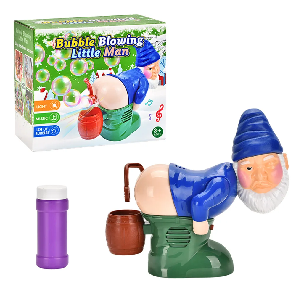 Funny Santa Claus bubble machine with light and music bubble liquid novelty bubble machine tricky toys 4