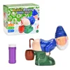 Funny Santa Claus bubble machine with light and music bubble liquid novelty bubble machine tricky toys 4