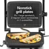 Sandwich Maker & Electric Indoor Grill with Locking Lid 3