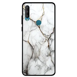 Marble Soft TPU Silicone Back Cover - Stylish Protective Case for Alcatel 1S 2020 (T0101)