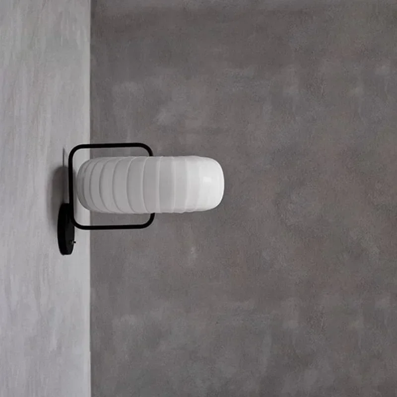 

Nordic Cloth Art Wall Lamps Modern Creative Bedroom Bedside Lamp Living Room Corridor Wall Decor Homestay Tea Room Light Fixture