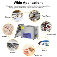 Ultrasonic Cleaner Ultrasound Cleaning Machine With Heated Washing 6L 10L Professional Home Commercial Ultrasonic Cleaner 2