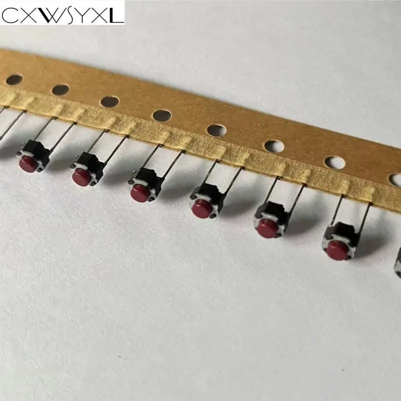 50Pcs EVQ11L05R 일본어 레드 헤드 2 피트 6*6*5 터치 스위치 버튼 마이크로 스위치 전원 버튼