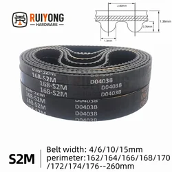 Enhanced Rubber Timing Belt - Various Lengths & Widths - Closed - Loop Synchronous Design - 10mm