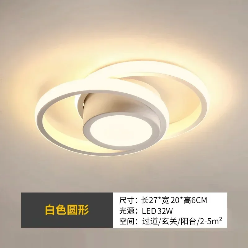 LED Ceiling Lamps Lights Modern Dimmable Bedroom Chandelier Ceiling Lights Dining Room Living Room Nordic Aisle Lamp