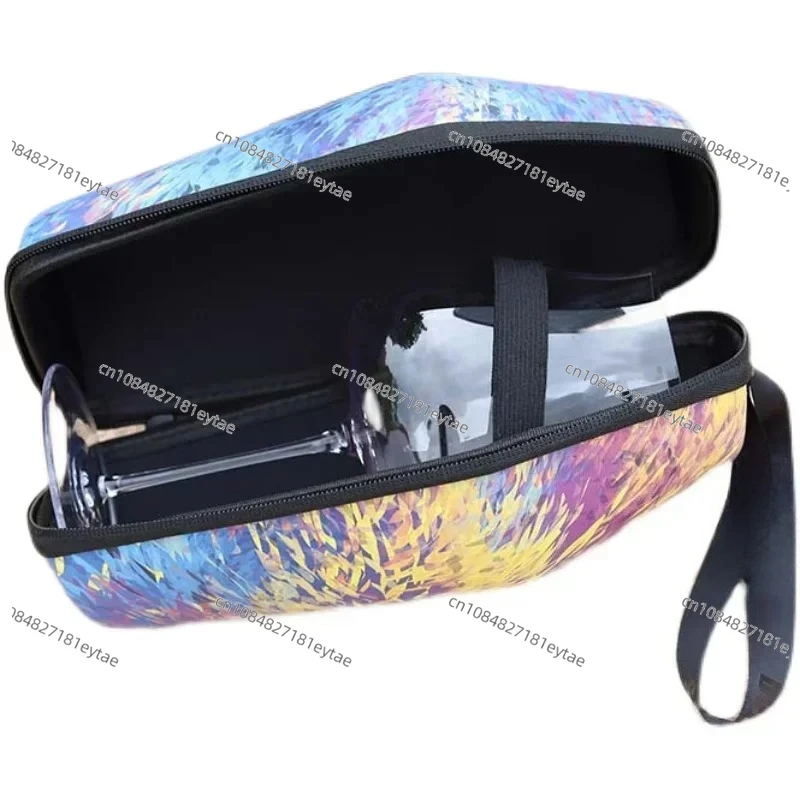 방수 휴대용 와인잔 케이스 가방, 휴대용 하드 보호 여행용 와인 케이스