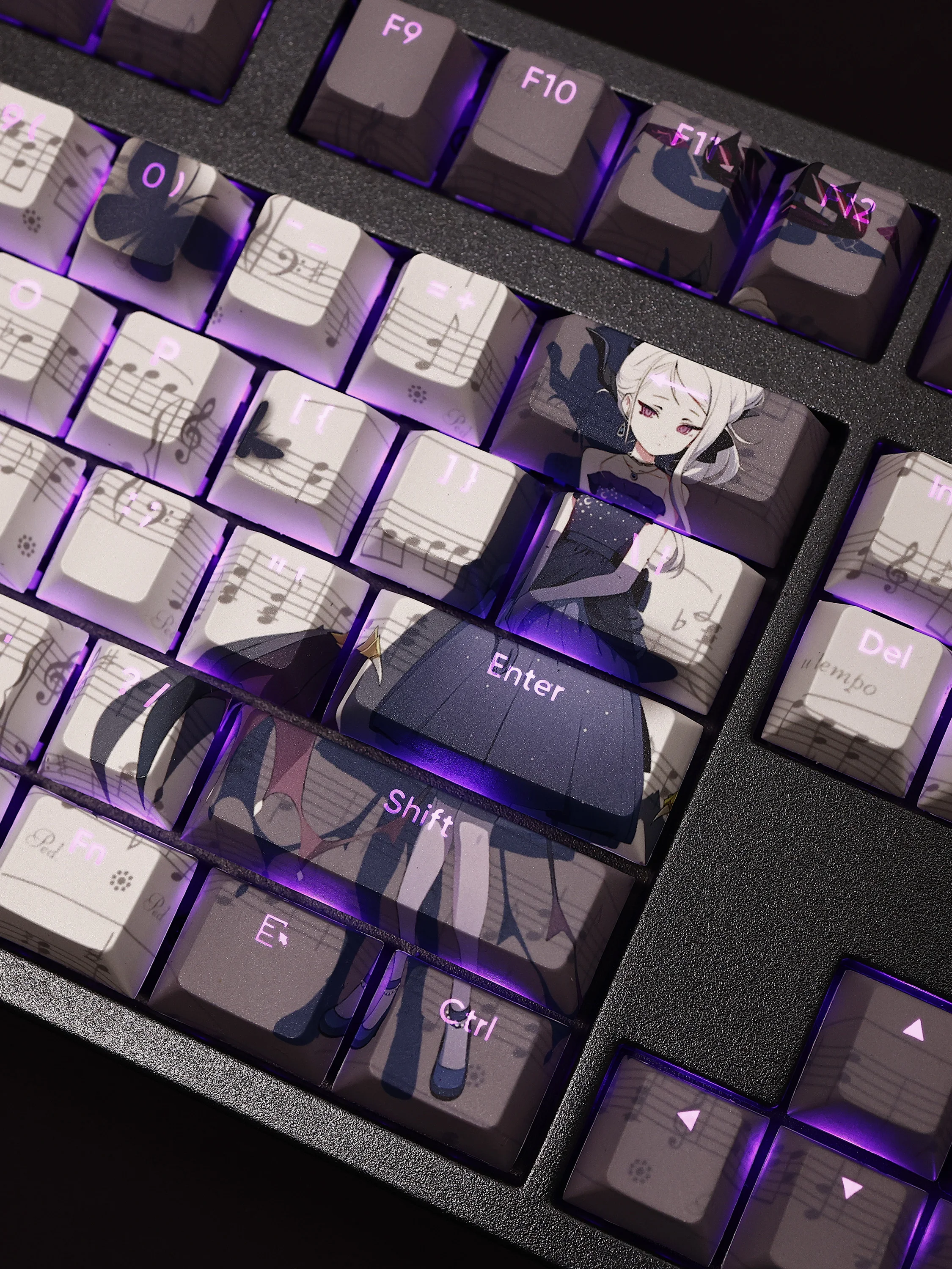 Sorasaki Hina 108 Keycap Blue Archive PBT DYE Sub Light