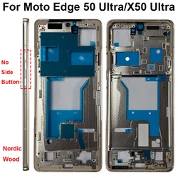 Enhanced Middle Frame Housing for LCD Front Bezel Repair - Premium Quality Replacement Part (Edge 50 Ultra - Wood)
