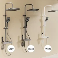 Gray Shower Shower Set Shower Bathroom Constant Temperature Toilet Household Pressurized Faucet Full Set 2