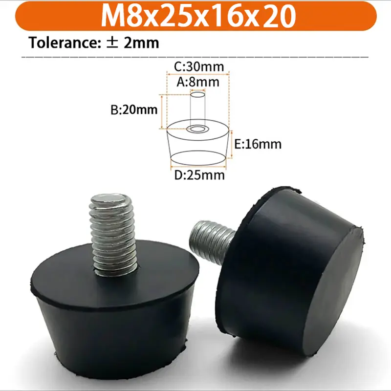 M6 M8 M10 Rubber Adjustable Feet Pad Feet Pad With Screw Table Chair Balck Leveling Foot Pad Furniture Leg Anti-shock Protection - Image 39