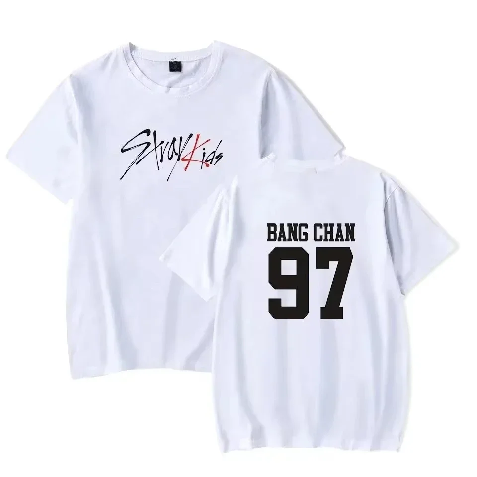 Classic Trend Kpop Stray Kids T Shirt SKZ Women Cotton T-shirt Straykids Seungmin FELIX HYUNJIN JEONGIN MINHO Short Sleeve Shirt t shirt,cotton t shirt