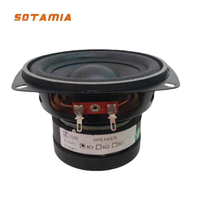 Sotacia 1Pc Altoparlante Subwoofer Da 4 Pollici 4 Ohm 8 Ohm 50W Altoparlante Super Bass Altoparlante Woofer A Corsa Lunga Suono Musica Home Theater