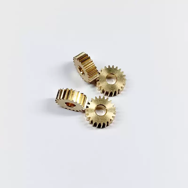 0.35 모듈 22개 톱니 구멍 3mm 두께 3mm 황동 원통형 기어 소형 모듈 금속 스퍼 기어