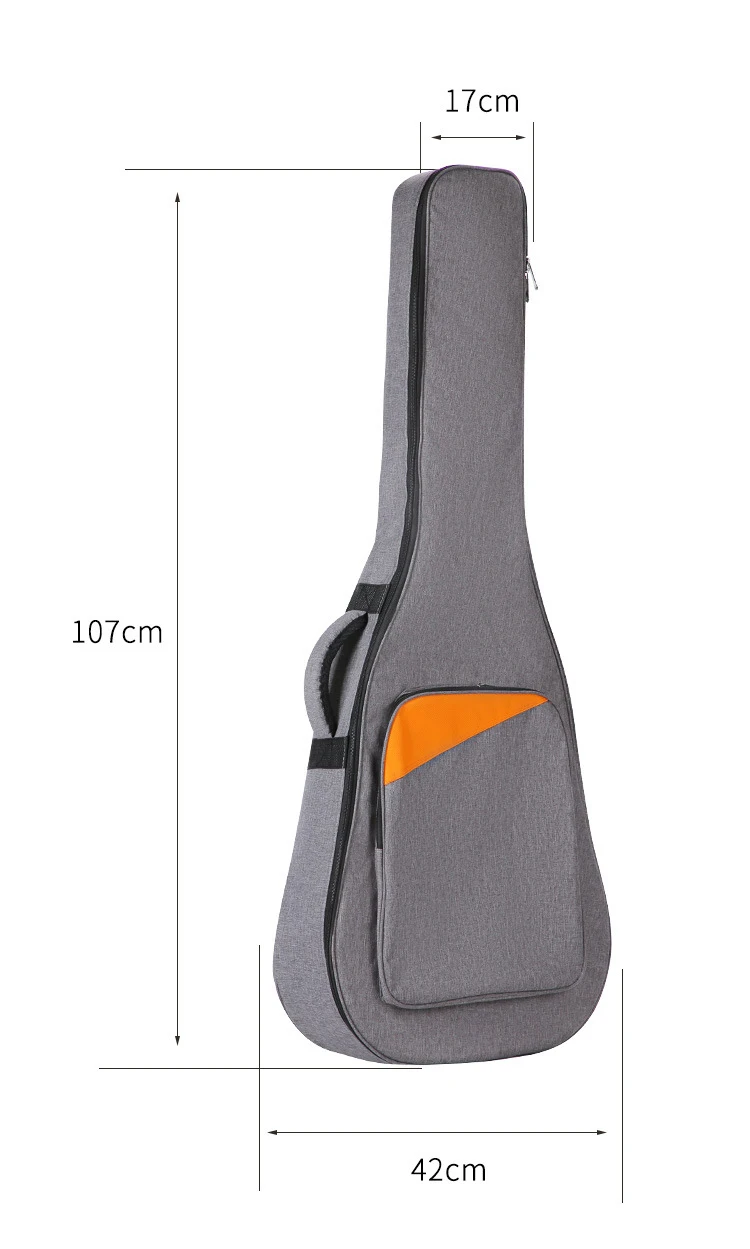 40 / 41Inch Electric Guitar Backpack 600D Oxford Fabric 10mm Thick Padding Waterproof Acoustic Guitar Gig Colorful Bag