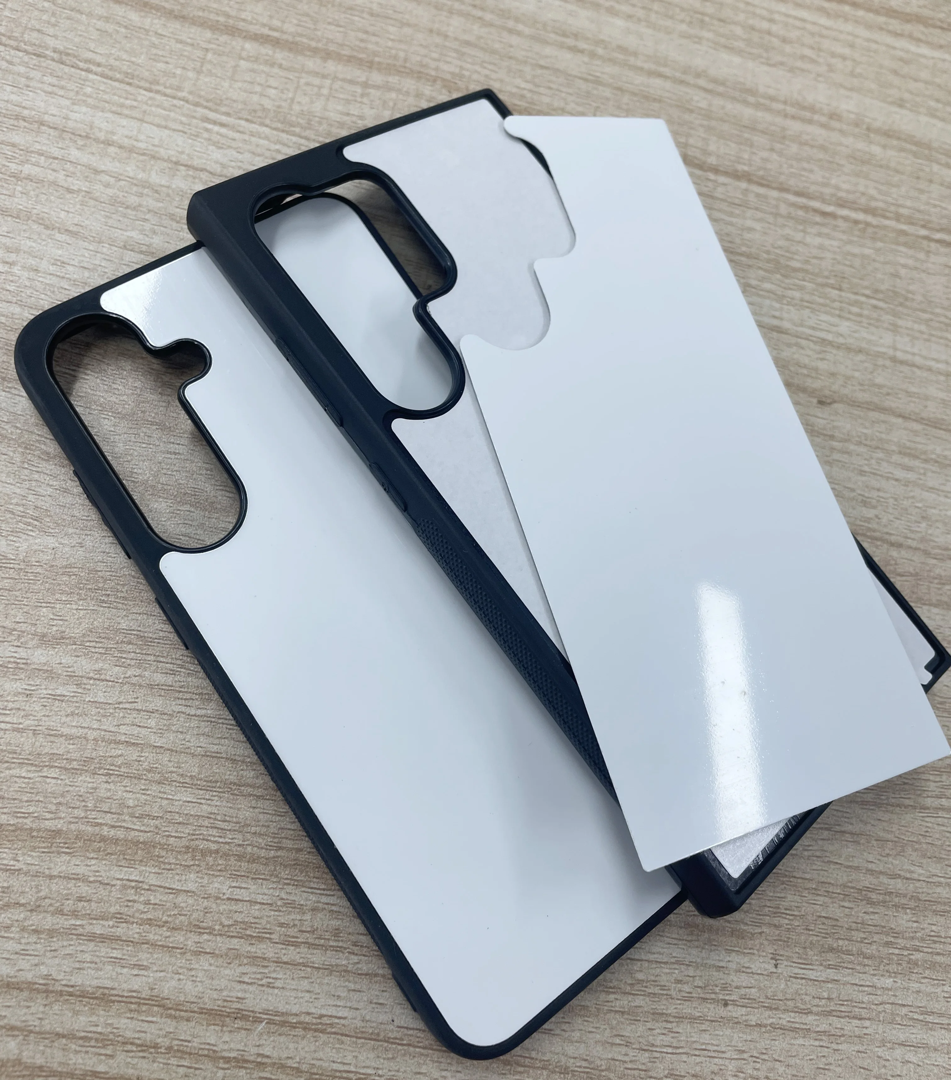 5 Pcs DIY Blank Sublimation Phone Cases with Metal Plate and Rubber TPU