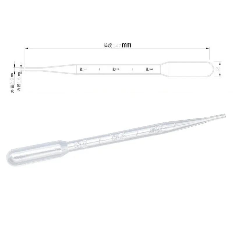 100 Pipette Plastica Monouso 3ml Graduate - Per Laboratorio, Trucco, Oli Essenziali E Hobby - Foto 13