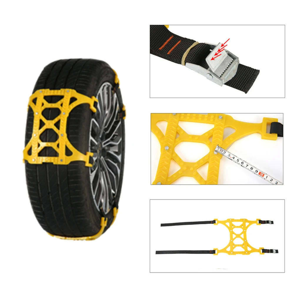 6PCS Car Snow Chain Off Road Motorcycle Anti-slip Car Snow Chains Tyre  Winter Roadway Safety Atv Truck Tire Chain Anti-skid - AliExpress