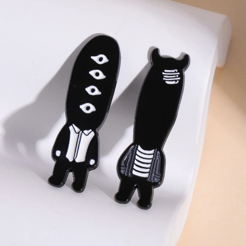 Goodnight Punpun Emaille Pins Japan Anime Broschen Knopf Abzeichen Spaß Kreative Cartoon Schmuck Geschenk für Fans Freunde – Detail 5