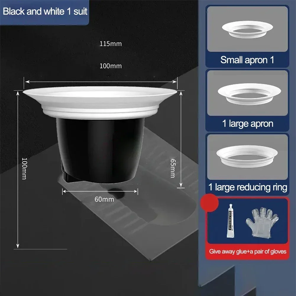 Squatting Toilet Odor Plug Squatting Pan Anti-smell Plug Plastic Anti-blocking Cover Squatting Smell Squat Pans Accessory 3