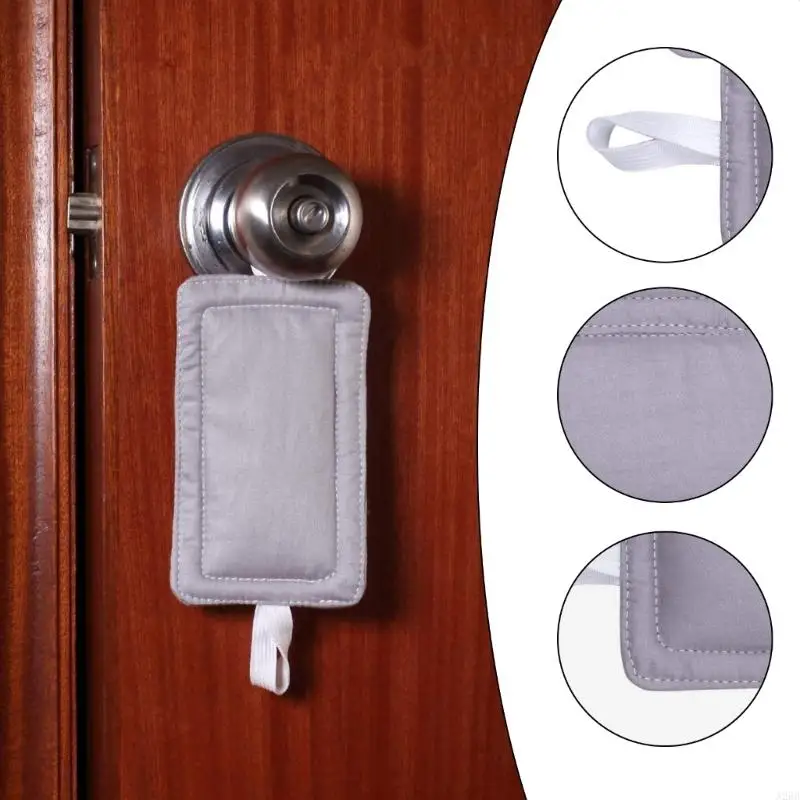 Noise Reductions Door Silencers Light Sleepers Solution Door Cushions Pad Set Latches Cover for Slam Frees A2BB