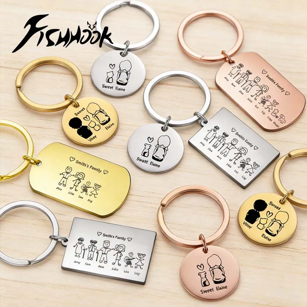 Portachiavi personalizzato con Nome in legno - Donna - Accessori