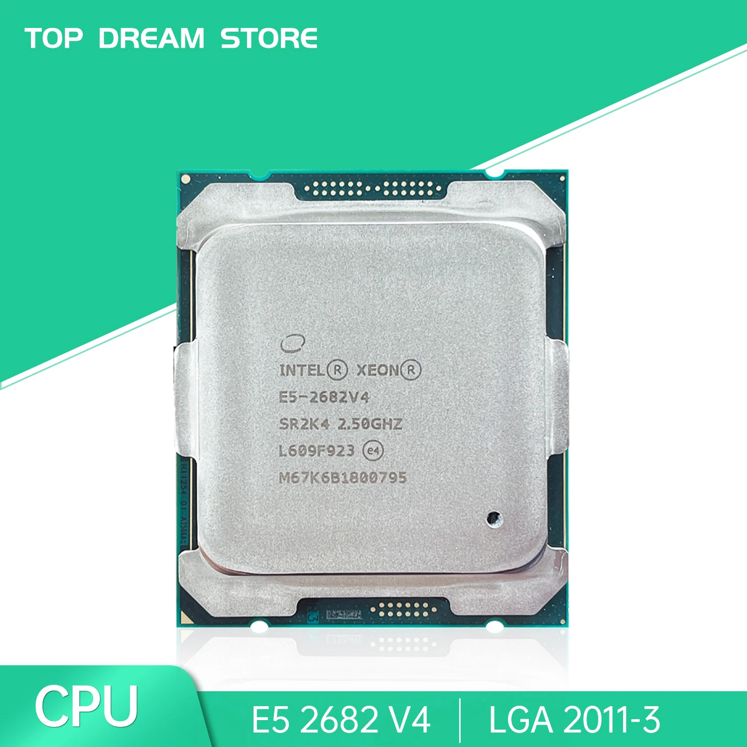 top cpu Intel Xeon Processor E5-2682 V4 E5 2682 V4 CPU 2.5GHZ LGA 2011-3 SR2K4 16 Core Desktop processor e5 2682V4 fastest cpu