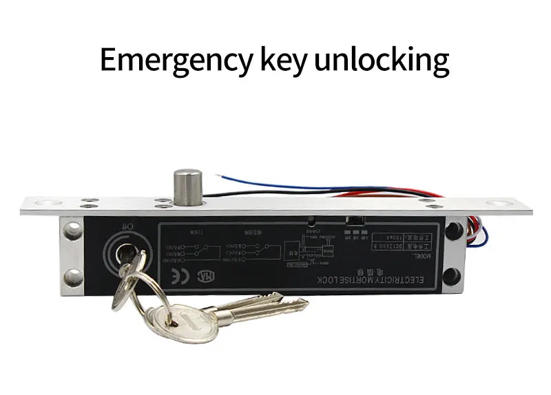 B9L B10LDC12V Electric Lock Alloy Deadbolt Time Delay Fail Secure Mortise Drop B