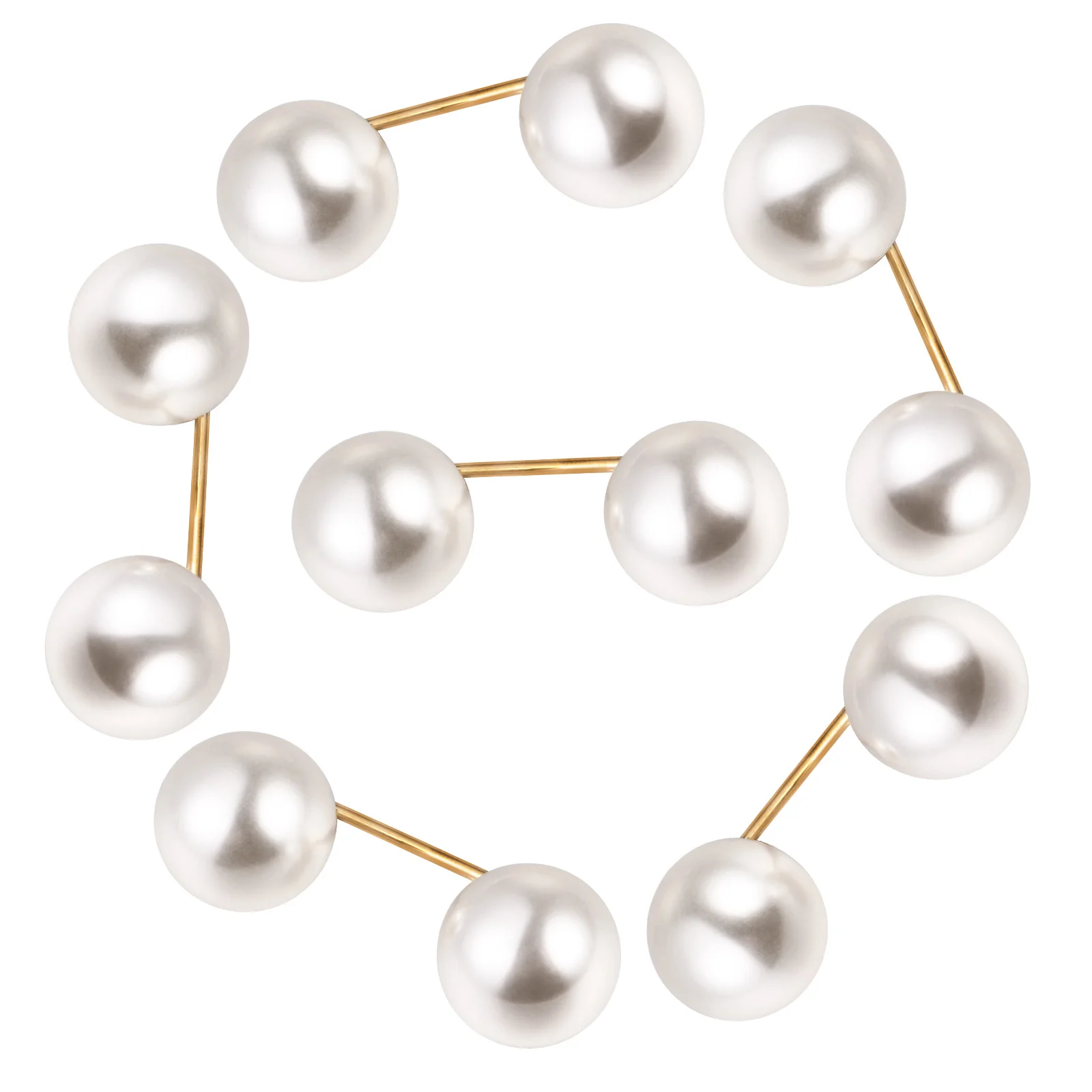 

6 Pcs Shirt Button Nails Women's Cardigan Collar Clips Alloy Safety Corsage