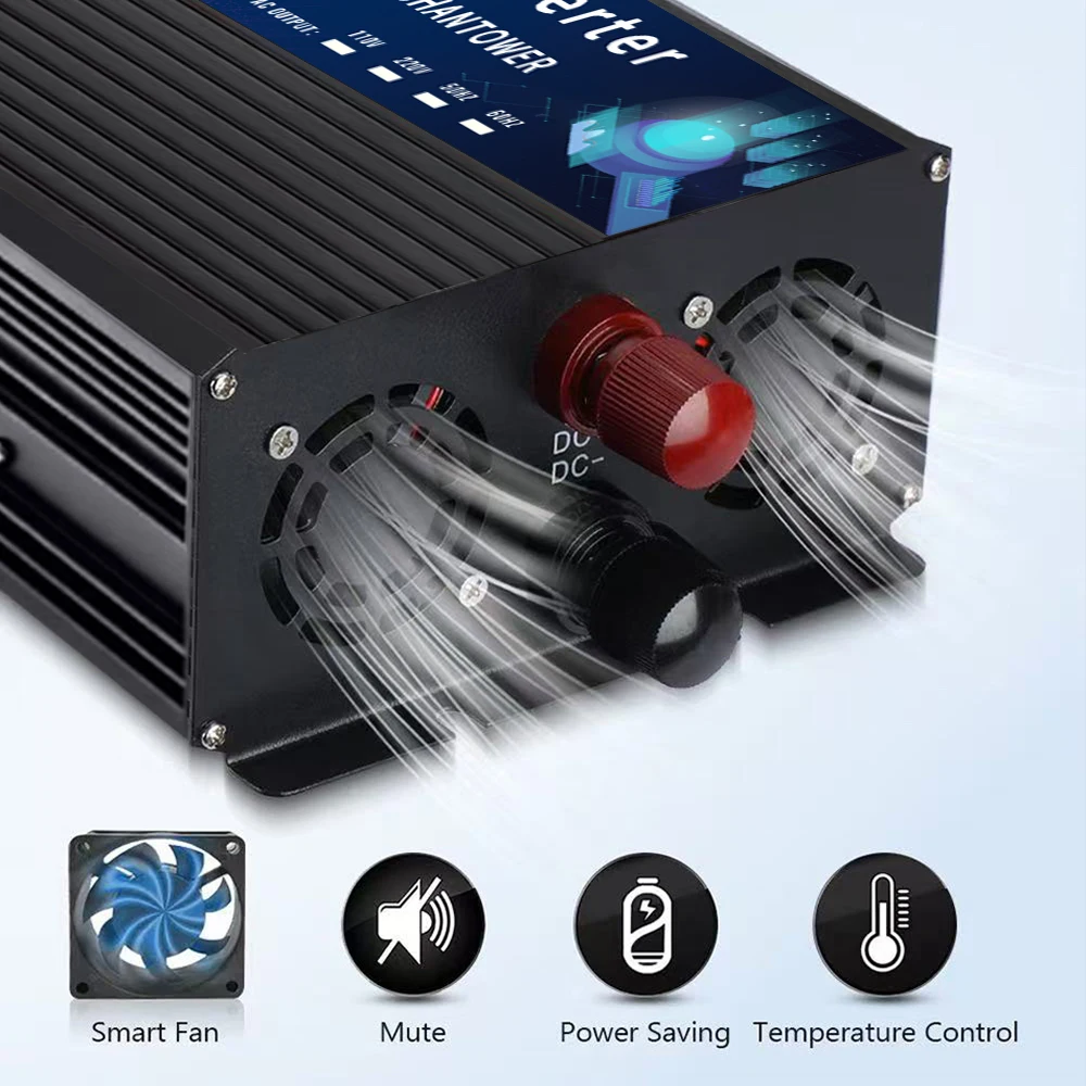 純正弦波インバーター 12V 220V/110V 1000W 1600W 2200W 3000W 4000W 