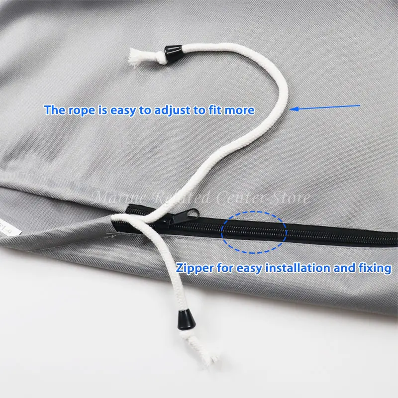 600D Waterproof Outboard Motor Boat Cover 6-225HP Anti-scratch