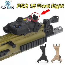 

WADSN BD Metal Airsoft Tactical PEQ-15 laser Machine aiming LEAF Sight For PEQ Mounts Hunting Shooting Accessorie 20mm Picatinny