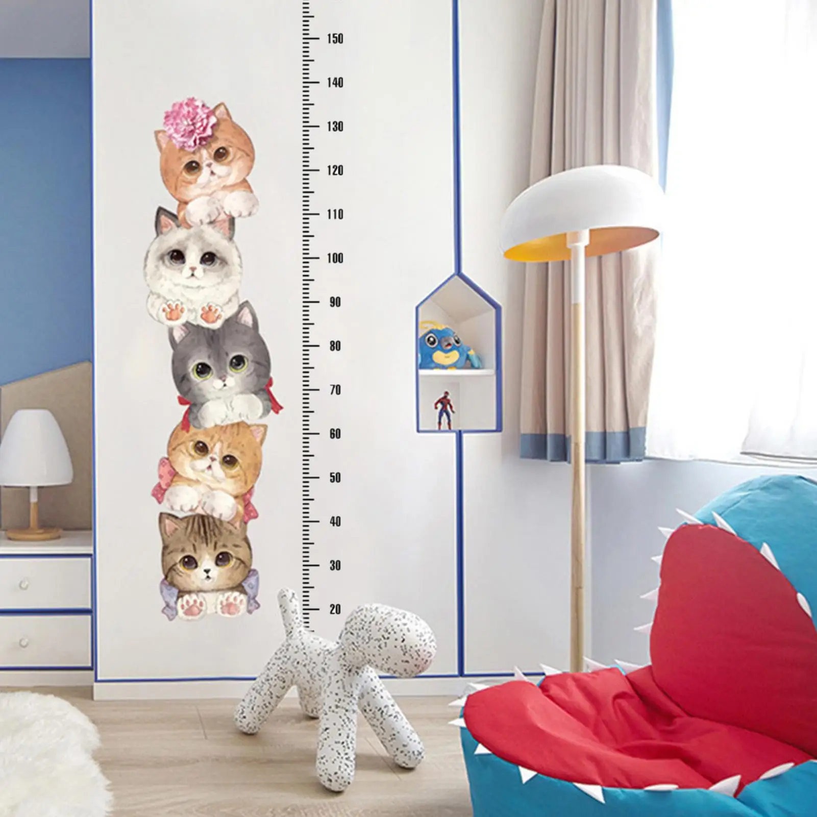 Height Chart Kids Wall Stickers Measurement Ruler Height Decal Kids Height Measurement Wall Decor For Bedroom Living Room