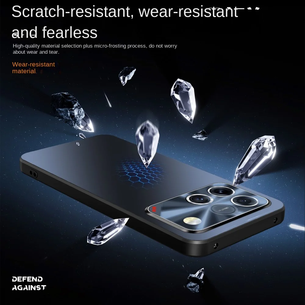 Premium Explosion-Proof Scratch-Resistant Matte Phone Case with Lens Protection