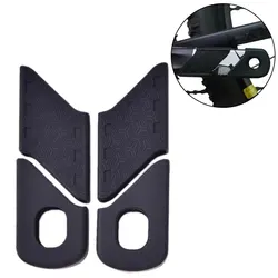 4-Piece Mountain Bike Crank Arm Protective Covers - Universal Bicycle Accessories (XieKou black)