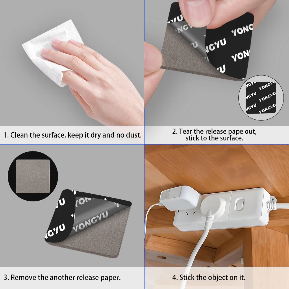 10pcs Grey Strong Adhesive Nano Double Sided Tape Home Photo Frame Fixed Balloon Wedding Mobile Phone Holder Bathroom Storage 3