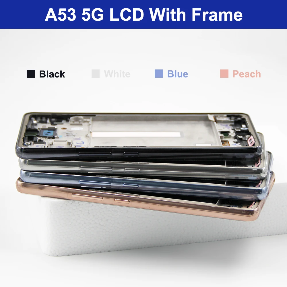 6.5'' AMOLED For Samsung A53 5G LCD Display Touch Screen Digitizer Assembly Replacement For Samsung A536 A536B Screen With frame