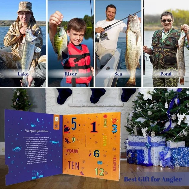2023 Advent Calendar Fishing Christmas Countdown 12 Days Fishing Set For Adult  Men Teen Boys 2024 Xmas Surprise Gift - AliExpress