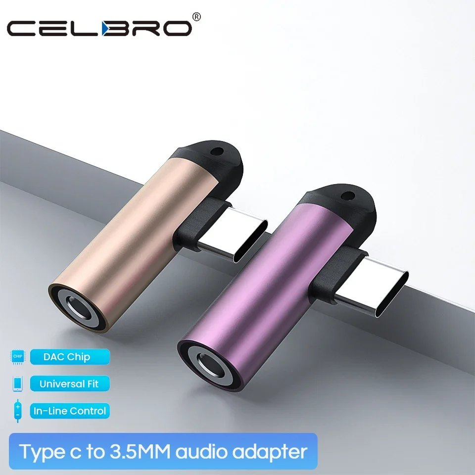 USB Type-C to 3.5mm Audio Adapter - Right Angle Design