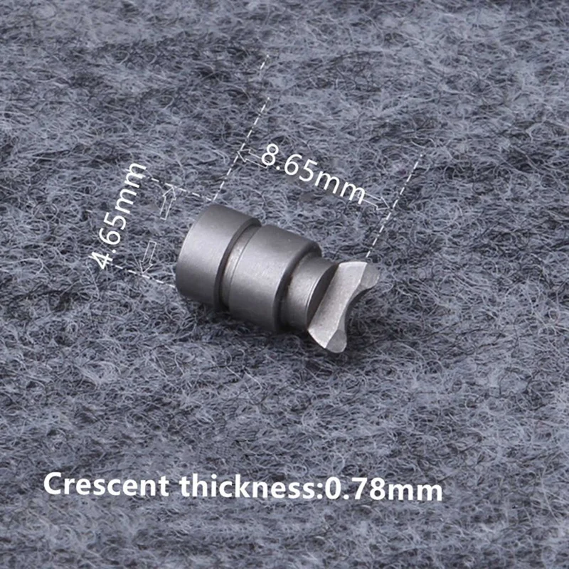 10X Metal Semilunar Pin Fishing Wheel Half Moon Suitable For Abu Water Drop Wheel BMAX SMAX PMAX Revo