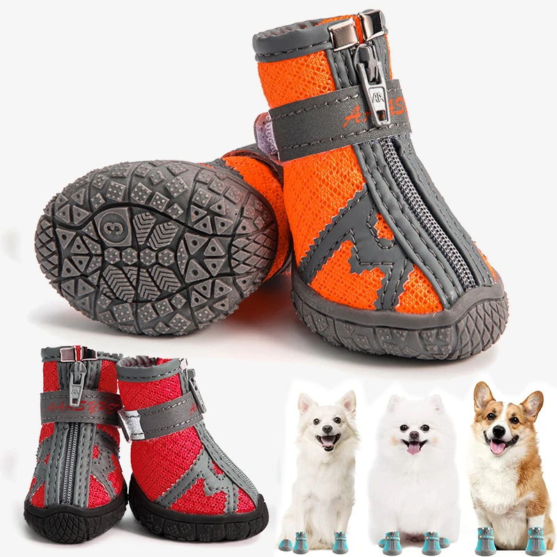 Dog Booties Paw Protector Breathable Dog Shoes For Small Medium Dogs