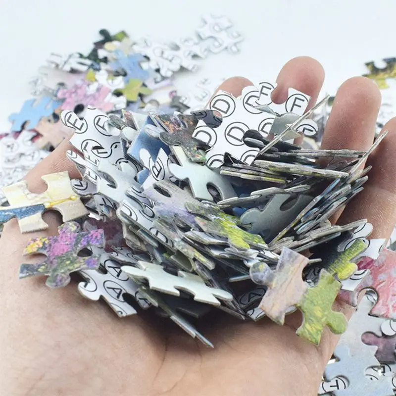 Bonito para quebra-cabeça de papel costa 1000 peças, quebra-cabeças para  adultos e crianças desafio