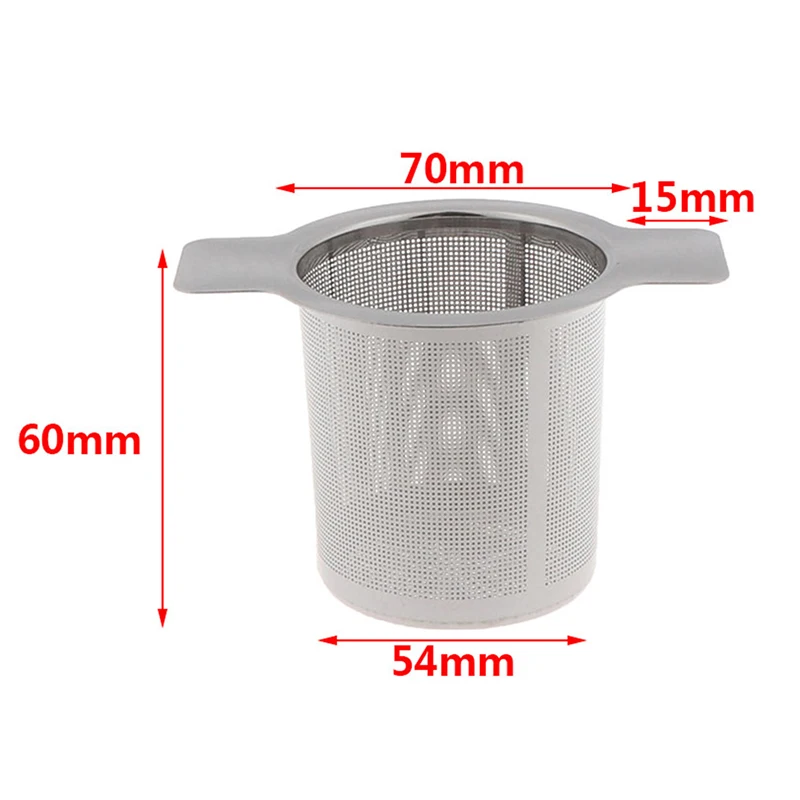 1pcs Stainless Steel Mesh Tea Infuser Tea Strainer Fine Chinese Kungfu Leaf Funnel Spice Filter Kitchen Tools