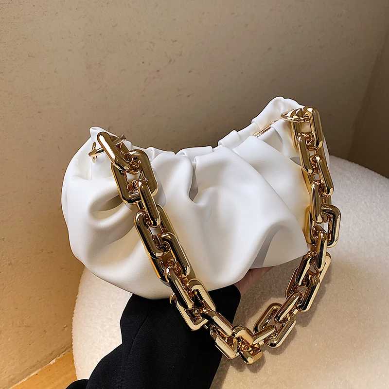 Thick Chain Luxury Designer Bag Women 2022 Spring Luxury Purse And