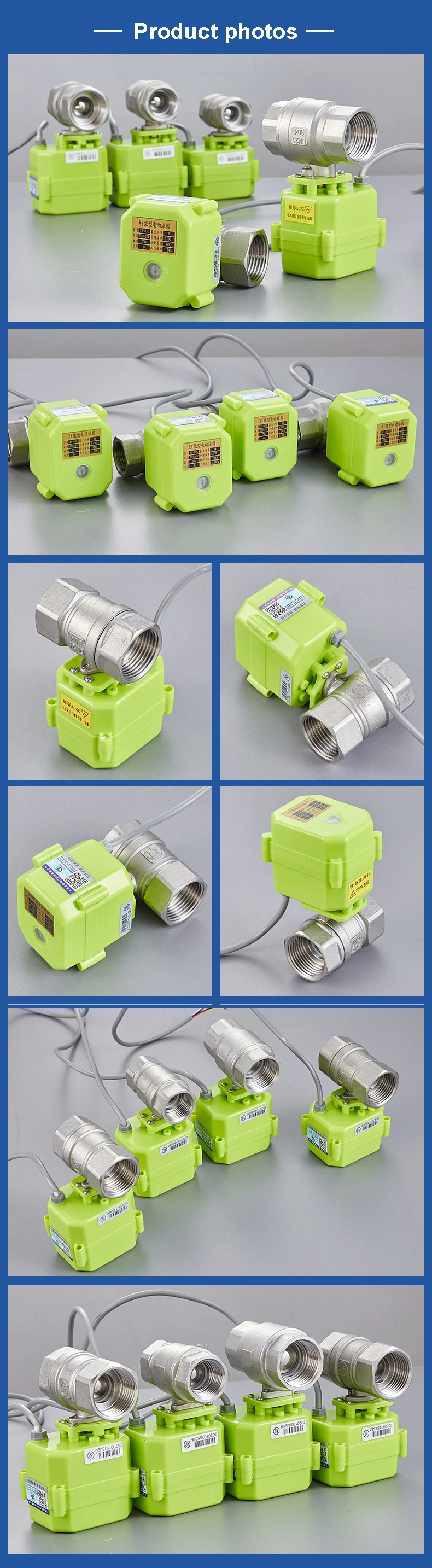 1/2 Zoll 3/4 Zoll 1 Zoll 1-1/4 Zoll Elektrisches Kugelventil mit Signalrückmeldung AC220V DC12V DC24V Motorisierte Kugelventile aus Edelstahl – Detail 8