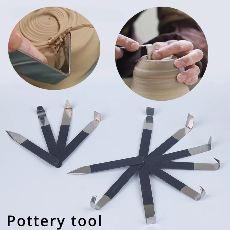 

Набор из 4/8 предметов из нержавеющей стали, инструменты для изготовления гончарной глины, скульптуры «сделай сам», креативные керамические изделия ручной работы для изготовления скульптур