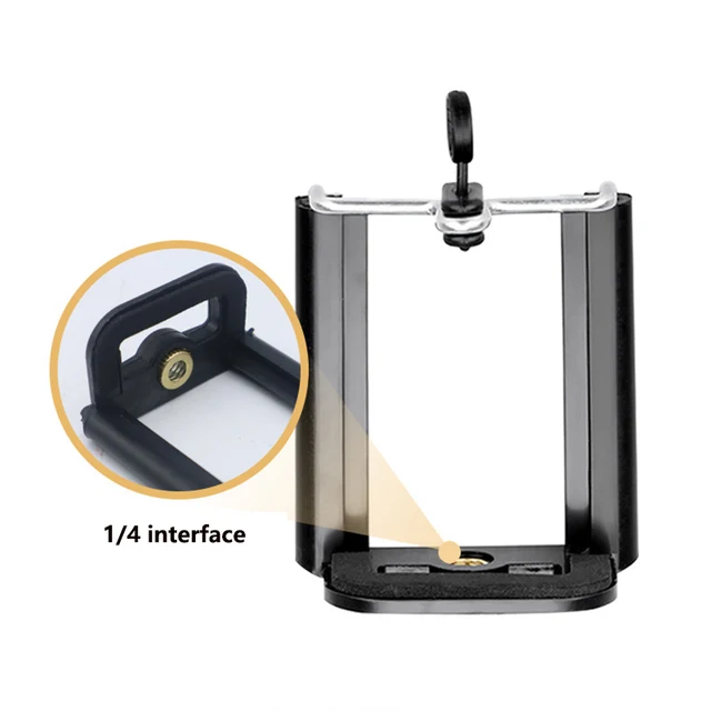 삼각대 마운트 어댑터용 휴대폰 거치대: 스마트폰 지지대 휴대폰 클립, 범용 휴대폰, 아이폰 스탠드, 1/4 인치