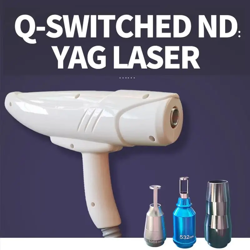 

Прямая продажа с завода, лазер для удаления татуировок с Q-Switch Nd Yag, запасной ручной аппарат для лазерного удаления татуировок, 1064 нм, 532 нм, 1320 нм