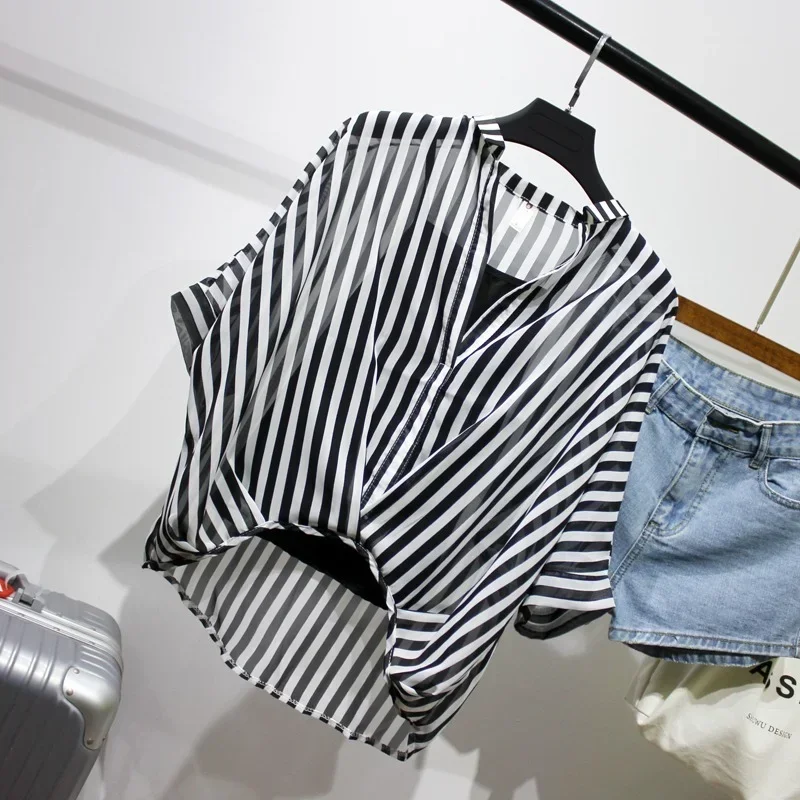 Chiffon Summer Two Piece Set Blouse for Women